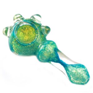 Turquoise Glass Pipe and Blue Wrap Sherlock Pipe Set | Free NZ Shipping