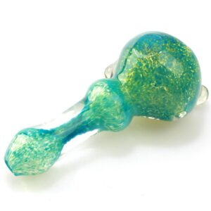 Turquoise Blue Dichroic Spoon Glass Pipe | Weed Bowls | Free NZ Shipping