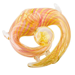 Twisted Stripe Round Glass Spoon Hand Pipe | For Sale | Free NZ Shipping