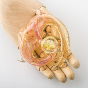 Twisted Stripe Round Glass Spoon Hand Pipe | For Sale | Free NZ Shipping