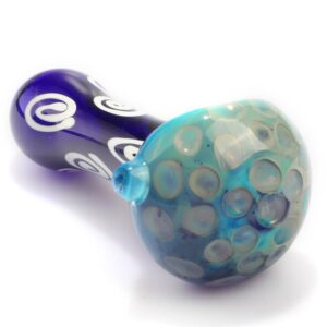 Two Tone Glass Pipe Mini Spiral Pattern | Weed Bowls | Free NZ Shipping