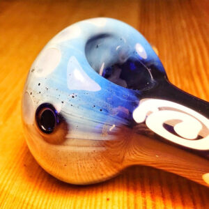 Two Tone Glass Pipe Mini Spiral Pattern | Weed Bowls | Free NZ Shipping