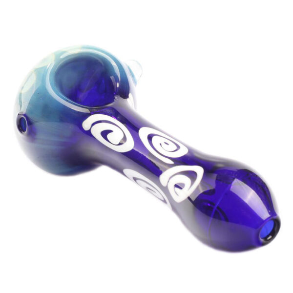 Two Tone Glass Pipe Mini Spiral Pattern | Weed Bowls | Free NZ Shipping
