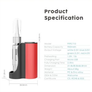VAPMOD PIPE 710 Vape Mod Box | Best 510 Thread Batteries For Sale