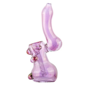 Violet Glass Sherlock Bubbler | Bubbler Bongs For Sale | Free NZ Shipping