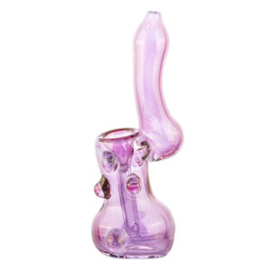 Violet Glass Sherlock Bubbler | Bubbler Bongs For Sale | Free NZ Shipping