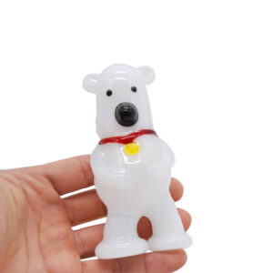 White Bear Novelty Glass Pipe | Weed Bowls For Sale | Free NZ Shipping
