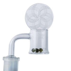 White Vortex Quartz Channel Cap 40mm | For Sale | Free NZ Shipping