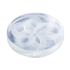 White Vortex Quartz Channel Cap 40mm | For Sale | Free NZ Shipping