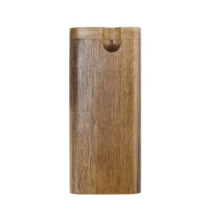 Wooden Dugout W Cigarette Shape One Hitter Pipe  Free NZ Shipping