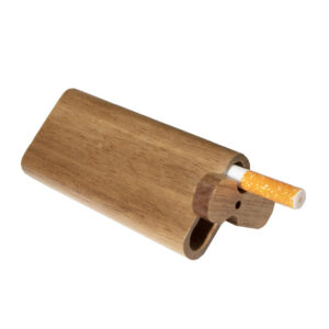 Wooden Dugout W Cigarette Shape One Hitter Pipe  Free NZ Shipping