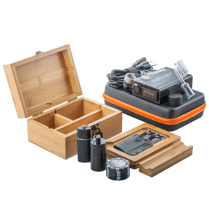 Wooden Stash Box Lock with Quartz Enail Kit Bundle Set | Free NZ Shipping