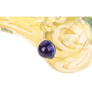 Yellow Fumed Glass Spoon Pipe  Weed Bowls For Sale  Free NZ Shipping