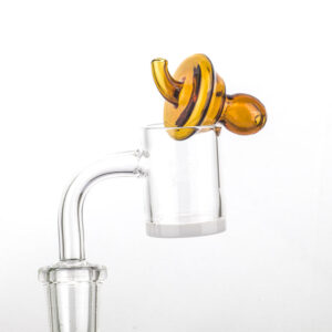 Yellow Glass Dab Carb Cap For Sale  For Quartz Banger  Free NZ Shipping