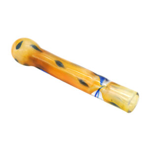 Yellow Glass One Hitter Pipe/Chillum For Sale For Weed | Free NZ Shipping