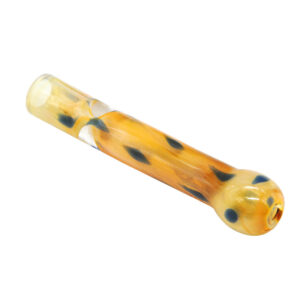 Yellow Glass One Hitter Pipe/Chillum For Sale For Weed | Free NZ Shipping