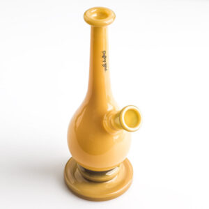 Yellow Glossy Glass Beaker Bong  Water Pipes For Sale  Free NZ Shipping