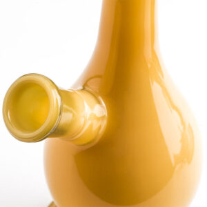 Yellow Glossy Glass Beaker Bong  Water Pipes For Sale  Free NZ Shipping