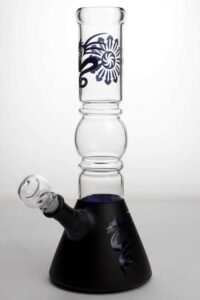 12" Coated Glass Water Bong | Beaker Bong For Sale | Free NZ Shipping