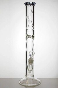 18" Genie Yellow Dot Tube Glass Bong | Bongs For Sale | Free NZ Shipping
