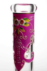 13" Luminous Flower Beaker Bong | Glass Bongs For Sale | Free NZ Shipping