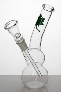 7″ glass water bong with bowl stem