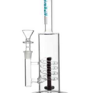 Grav Labs 13″ Flare Stemless Water Pipe w/ Coil Shower Head – Black
