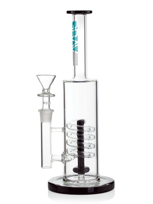 bd59614a-8df3-4c7d-b1c9-234f6b8b348d_73b40b50-80d5-4b26-bc73-8b79dc9eea9d Grav Labs 13″ Flare Stemless Water Pipe w/ Coil Shower Head – Black