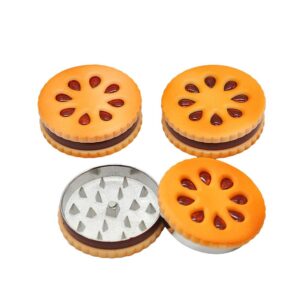 Biscuit Shape Stealthy Novelty Herb Grinder 2 Layer 56Mm