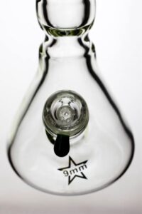 14.5" Genie Color Dot Curved Tube | Water Glass Bongs | Free NZ Shipping