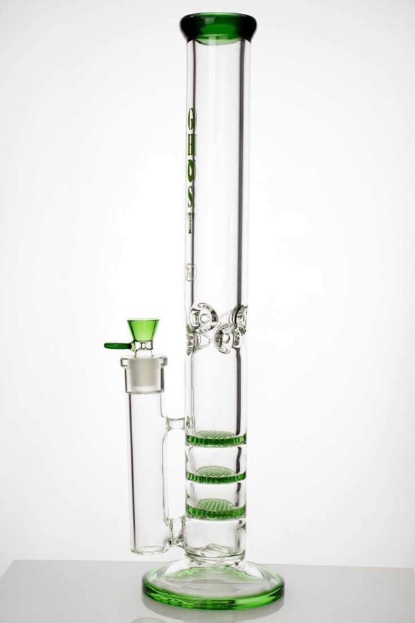 18" Ghost Triple Flat Diffuser | Glass Bongs For Sale | Free NZ Shipping