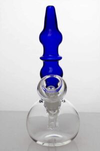 7″ 2-in-1 Blue glass water bubbler