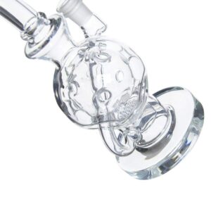 8 inch Ballsphere glass bong with Flower of Life Perc 14.5mm Joint