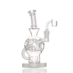 8 inch Ballsphere glass bong with Flower of Life Perc 14.5mm Joint