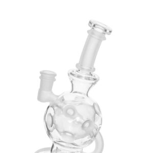 8 inch Ballsphere glass bong with Flower of Life Perc 14.5mm Joint