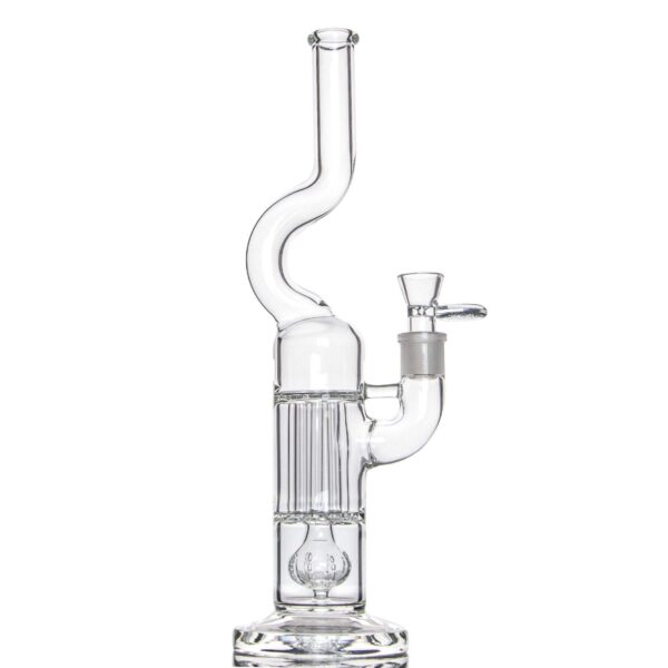 13.8" Bong W/ Grided Perc to Pillar Perc | Thick Bongs | Free NZ Shipping