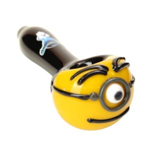 Chameleon Glass Minions Inspired Carl Hand Pipe | Unique Glass Pipe