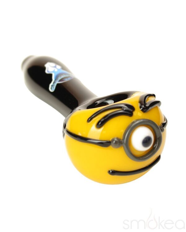 Chameleon Glass Minions Inspired Carl Hand Pipe | Unique Glass Pipe