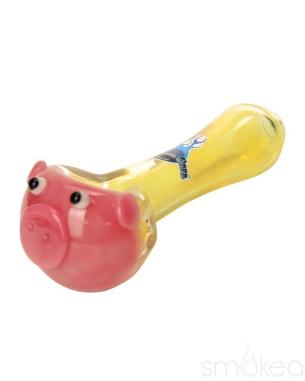 Chameleon Glass Porky Pig Hand Pipe | Marijuana Pipes | Weed Bowls