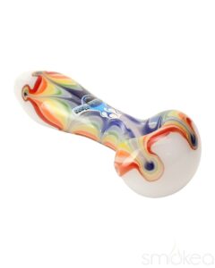 Chameleon Glass Rainbow Splat Spoon Hand Pipe | Weed Bowl | Glass Pipe