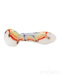 Chameleon Glass Rainbow Splat Spoon Hand Pipe | Weed Bowl | Glass Pipe