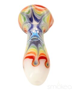 Chameleon Glass Rainbow Splat Spoon Hand Pipe | Weed Bowl | Glass Pipe