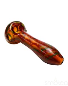 Chameleon Glass Rainbow Splat Spoon Hand Pipe | Weed Bowl | Glass Pipe