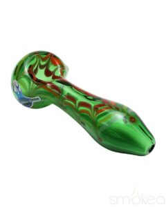Chameleon Glass Rainbow Splat Spoon Hand Pipe | Weed Bowl | Glass Pipe