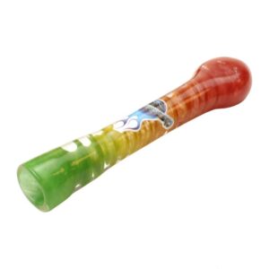 Chameleon Glass Reggae Twist Chillum Pipe | Weed Bowl | Glass Pipes
