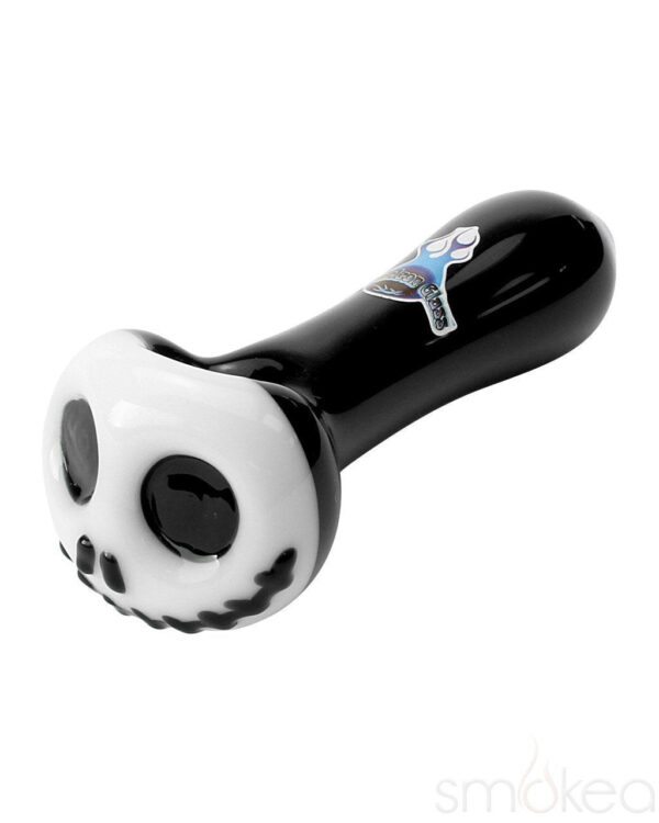 Chameleon Glass Skellington Spoon Hand Pipe | Glass Pipes | Weed Bowl