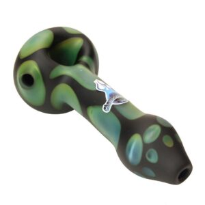 Chameleon Glass Tortoise Shell Glass Hand Pot Pipe | Marijuana Bowl