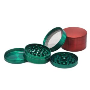 Classic Large Zinc Alloy Herb Grinder Heavy Duty 4 Layer 70Mm (3 Color)