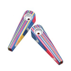 Colorful Wooden Portable Pipe | Hand Pipes For Sale | Free NZ Shipping