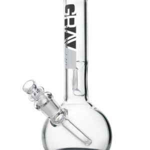 Grav Labs 8″ Round Water Pipe w/ Fixed Downstem – Black
